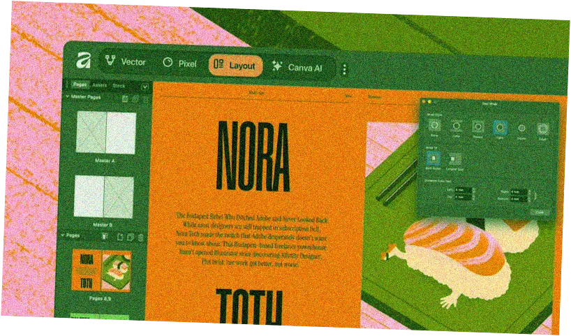Imagen del artículo - Canva relanza Affinity como una aplicación de diseño universal gratuita.