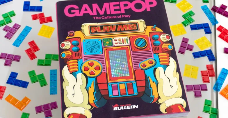 Imagen del artículo - Portada jugable de Tetris en revista flexible