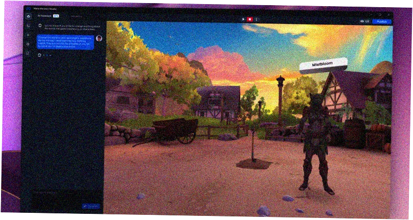 Imagen del artículo - Meta mejora el metaverso Horizon Worlds con un nuevo motor de juego y estudio para creadores.