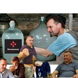 Логотип телеграм спільноти - газета "пальоний Володимир"