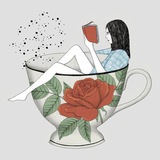 Логотип телеграм спільноти - Чашка з блішками | Канал Аліси Корж