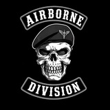 Логотип телеграм спільноти - Airborne Division