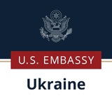 Логотип телеграм спільноти - Посольство США в Україні