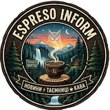 Логотип телеграм спільноти - Espreso Inform ☕️