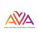 Логотип телеграм спільноти - Волонтери AVA Kharkiv