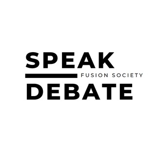 Логотип телеграм спільноти - SpeakDebate Fusion Society