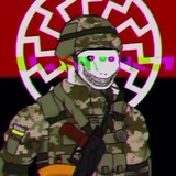 Логотип телеграм спільноти - Принижую русню кожен день Божий ☢️