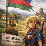 Логотип телеграм спільноти - ✙ Кубанська Народна Республіка ✙△⚡️⚡️