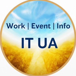 Логотип телеграм спільноти - IT UA | Work | Event 🇺🇦