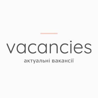 Логотип телеграм спільноти - вакансії | vacancies | work | робота