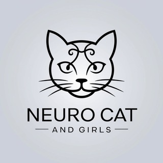 Логотип телеграм спільноти - Neuro Cat And Girls 🐱