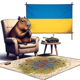 Логотип телеграм спільноти - Armchair General UA ✙