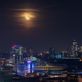 Логотип телеграм спільноти - Київське небо 🌌