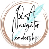 Telegram community logo — QA Navigator Leadership 🎓
