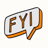 Логотип телеграм спільноти - fyi|до відома|לידיעתך