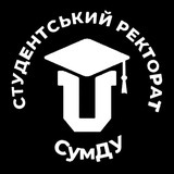 Логотип телеграм спільноти - Студентський ректорат СумДУ💙