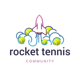Логотип телеграм спільноти - Rocket Tennis Community 🇺🇦🎾