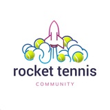 Logo de la comunidad de Telegram — Rocket Tennis Community 🇺🇦🎾