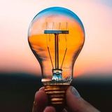 Логотип телеграм спільноти - ППО - Світло Дніпро💡