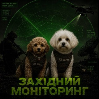 Логотип телеграм спільноти - Західний Моніторинг📡