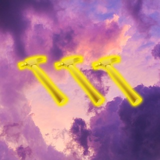 Логотип телеграм спільноти - Purple Thang Gold Hammers