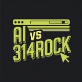 Логотип телеграм спільноти - AI vs 314rock
