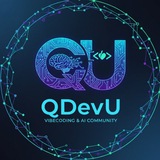Logo de la comunidad de Telegram — QDevU AI Вайбкодінг