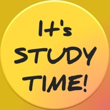 Telegram community logo — It's STUDY TIME!