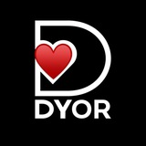 Telegram community logo — CRYPTO DYOR ♥️