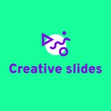 Логотип телеграм спільноти - Creative slides | дизайн презентацій
