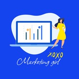 Логотип телеграм спільноти - XOXO, Marketing girl