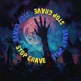 Логотип телеграм спільноти - STOP GRAVE KYIV