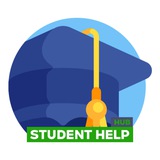 Логотип телеграм спільноти - Student Help Hub — курсові, реферати, антиплагіат