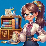 Логотип телеграм спільноти - Виховна скарбниця