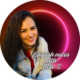 Logo de la comunidad de Telegram — 📚English notes with Mrs.S📚