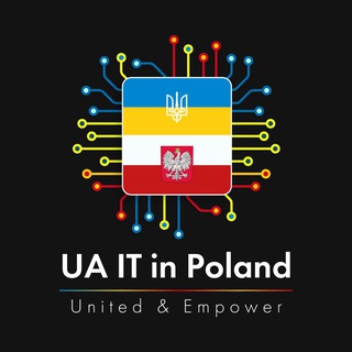 Логотип телеграм спільноти - Українська ІТ-Спільнота в Польщі • UA IT Community Poland