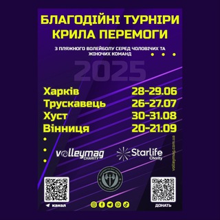 Логотип телеграм спільноти - Волейбольні КРИЛА ПЕРЕМОГИ!