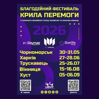 Logo de la comunidad de Telegram — Волейбольні КРИЛА ПЕРЕМОГИ!