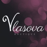Логотип телеграм спільноти - VLASOVA (виробник жіночого та чоловічого одягу plus size)