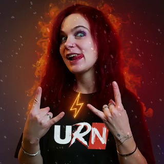Логотип телеграм спільноти - Ukrainian Rock News🤘