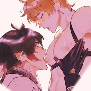 Логотип телеграм спільноти - GENSHIN YAOI