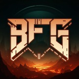 Логотип телеграм спільноти - BFG - усе про ігри