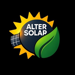 Логотип телеграм спільноти - Сонячні станції |Altersolar☀️