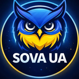 Логотип телеграм спільноти - Сова UA ✙ (перехідник)