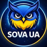 Логотип телеграм спільноти - Сова UA ✙ (перехідник)