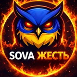 Логотип телеграм спільноти - SOVA | ЖЕСТЬ 18+