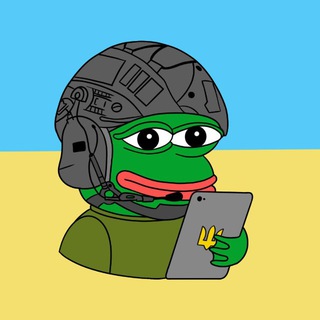 Telegram community logo — Ukrainian frog