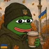 Логотип телеграм спільноти - Ukrainian frog