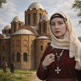 Логотип телеграм спільноти - Насильницька українізація ⚔️