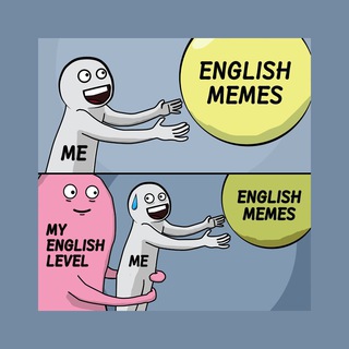 Логотип телеграм спільноти - Меми з перекладом / English memes